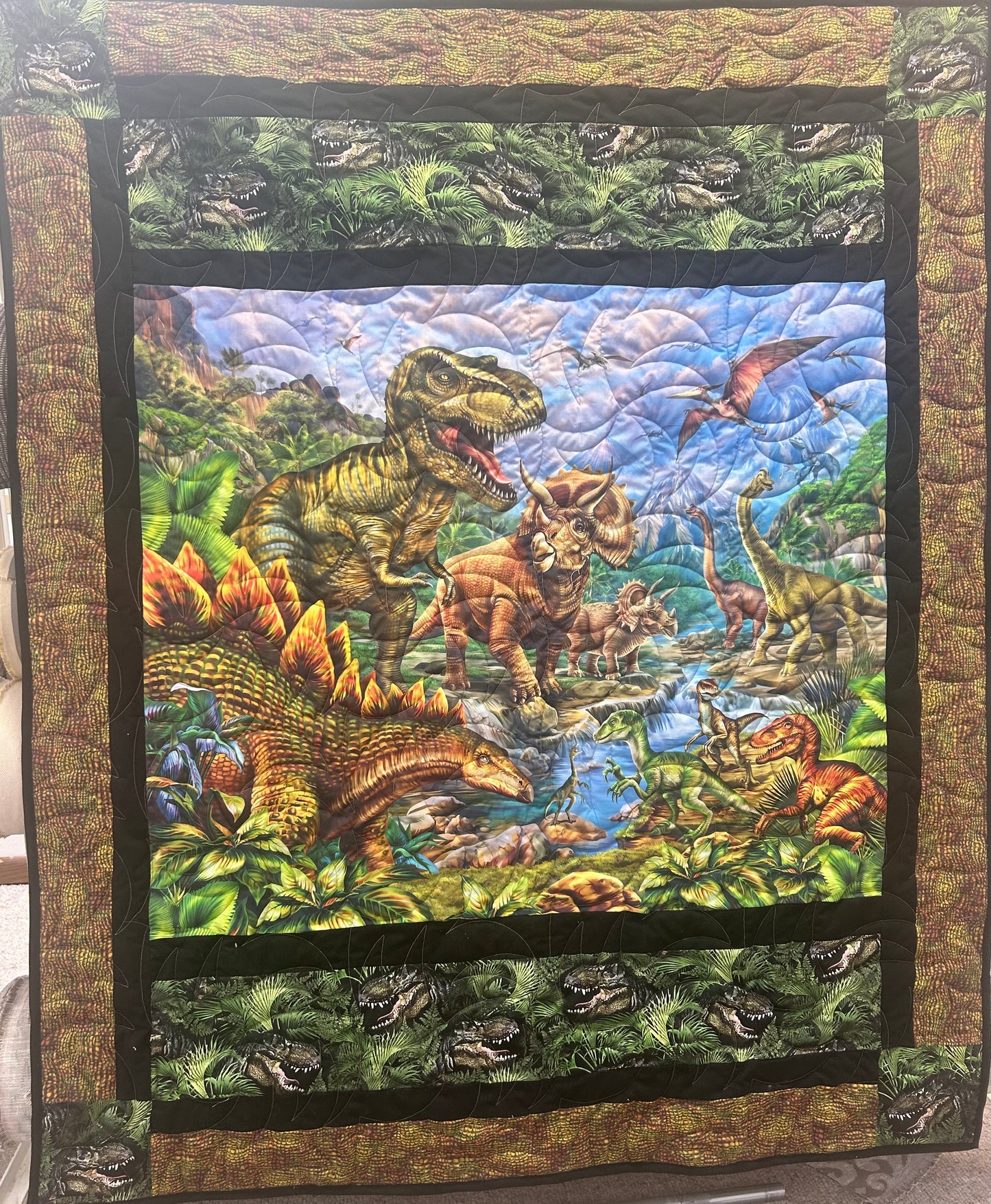 Dinosaur quilt